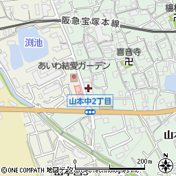 サンディ宝塚山本店周辺の地図