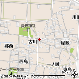 愛知県西尾市一色町治明屋敷204周辺の地図