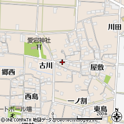 愛知県西尾市一色町治明屋敷205周辺の地図