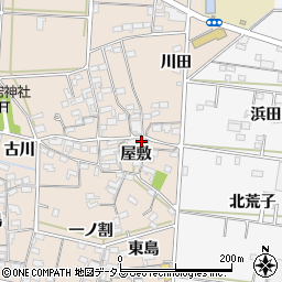 愛知県西尾市一色町治明屋敷225周辺の地図