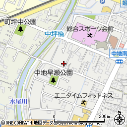 兵庫県姫路市中地492周辺の地図