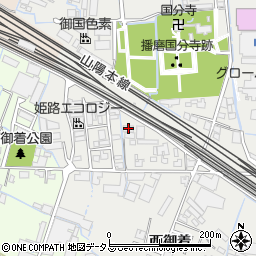 兵庫県姫路市御国野町西御着619周辺の地図