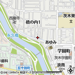 〒567-0805 大阪府茨木市橋の内の地図