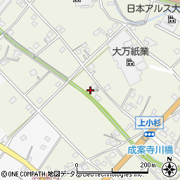 静岡県焼津市上小杉736-2周辺の地図