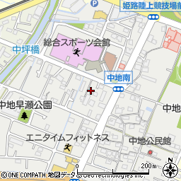 兵庫県姫路市中地282周辺の地図