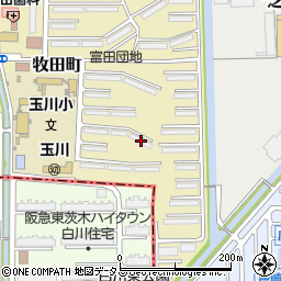 ＵＲ富田３３号棟周辺の地図