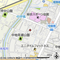 兵庫県姫路市中地481周辺の地図