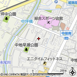 兵庫県姫路市中地481周辺の地図