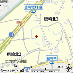 大阪府高槻市唐崎北周辺の地図