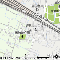 兵庫県姫路市御国野町西御着592周辺の地図