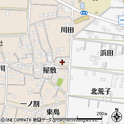 愛知県西尾市一色町治明屋敷47周辺の地図
