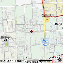 兵庫県揖保郡太子町糸井周辺の地図