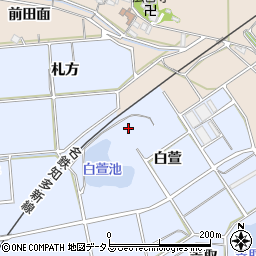 愛知県常滑市坂井奥白萱周辺の地図