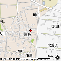 愛知県西尾市一色町治明屋敷46周辺の地図