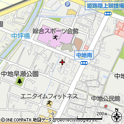 兵庫県姫路市中地279周辺の地図