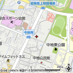 兵庫県姫路市中地313周辺の地図