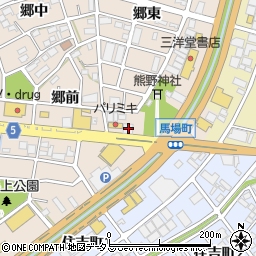 愛知県豊川市馬場町宮脇156周辺の地図