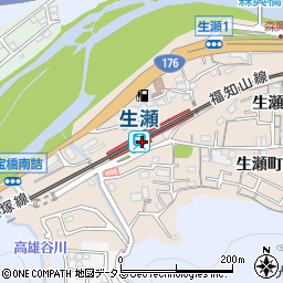 生瀬駅周辺の地図