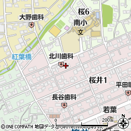 大阪府箕面市桜井1丁目12周辺の地図