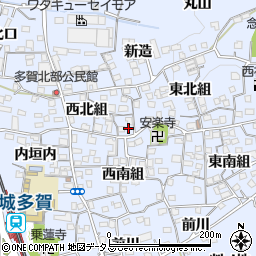 京都府綴喜郡井手町多賀西北組1周辺の地図