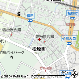 〒443-0033 愛知県蒲郡市松原町の地図
