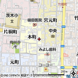 レッツ倶楽部・茨木本町周辺の地図