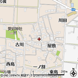 愛知県西尾市一色町治明屋敷15周辺の地図