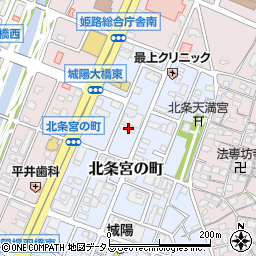 兵庫県姫路市北条宮の町271周辺の地図
