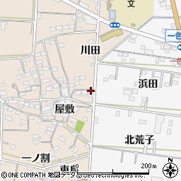 愛知県西尾市一色町治明屋敷50周辺の地図