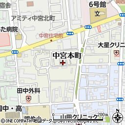 大阪府枚方市中宮本町11-20周辺の地図