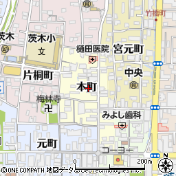 〒567-0818 大阪府茨木市本町の地図
