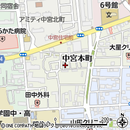 大阪府枚方市中宮本町11-30周辺の地図