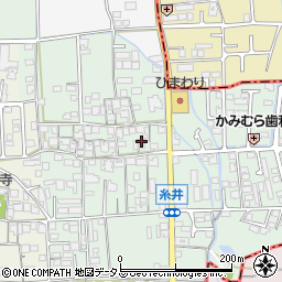 糸井北公民館周辺の地図