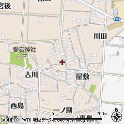 愛知県西尾市一色町治明屋敷16周辺の地図