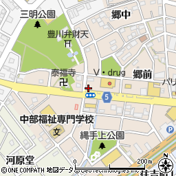 愛知県豊川市馬場町弁天前周辺の地図