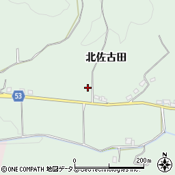 岡山県赤磐市北佐古田周辺の地図