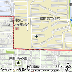 富田第二住宅７３号棟周辺の地図