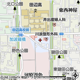グローバル京田辺周辺の地図