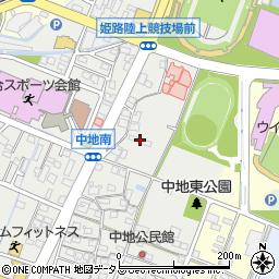 兵庫県姫路市中地332周辺の地図