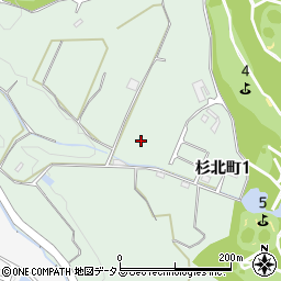大阪府枚方市杉北町周辺の地図