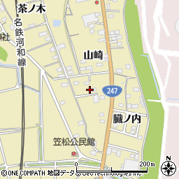 愛知県知多郡武豊町冨貴山崎周辺の地図