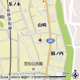 愛知県武豊町（知多郡）冨貴（山崎）周辺の地図
