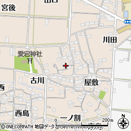 愛知県西尾市一色町治明屋敷12周辺の地図