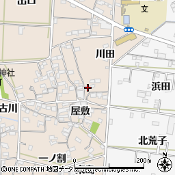 愛知県西尾市一色町治明屋敷54周辺の地図