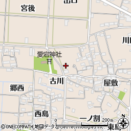 愛知県西尾市一色町治明屋敷1周辺の地図