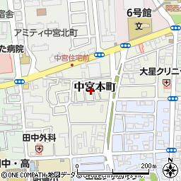 大阪府枚方市中宮本町11-15周辺の地図
