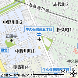 スバカマナ豊川店周辺の地図