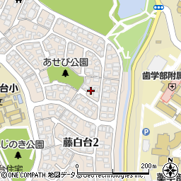 大阪府吹田市藤白台2丁目20周辺の地図