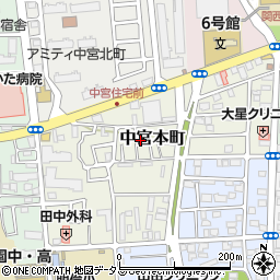 大阪府枚方市中宮本町11-22周辺の地図