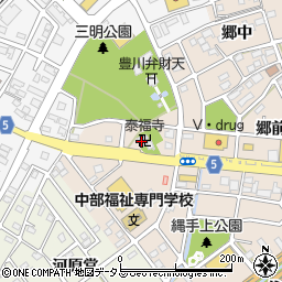 泰福寺周辺の地図